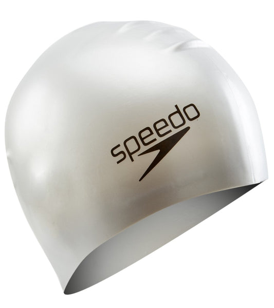 Speedo Long Hair Silicone Swim Cap at