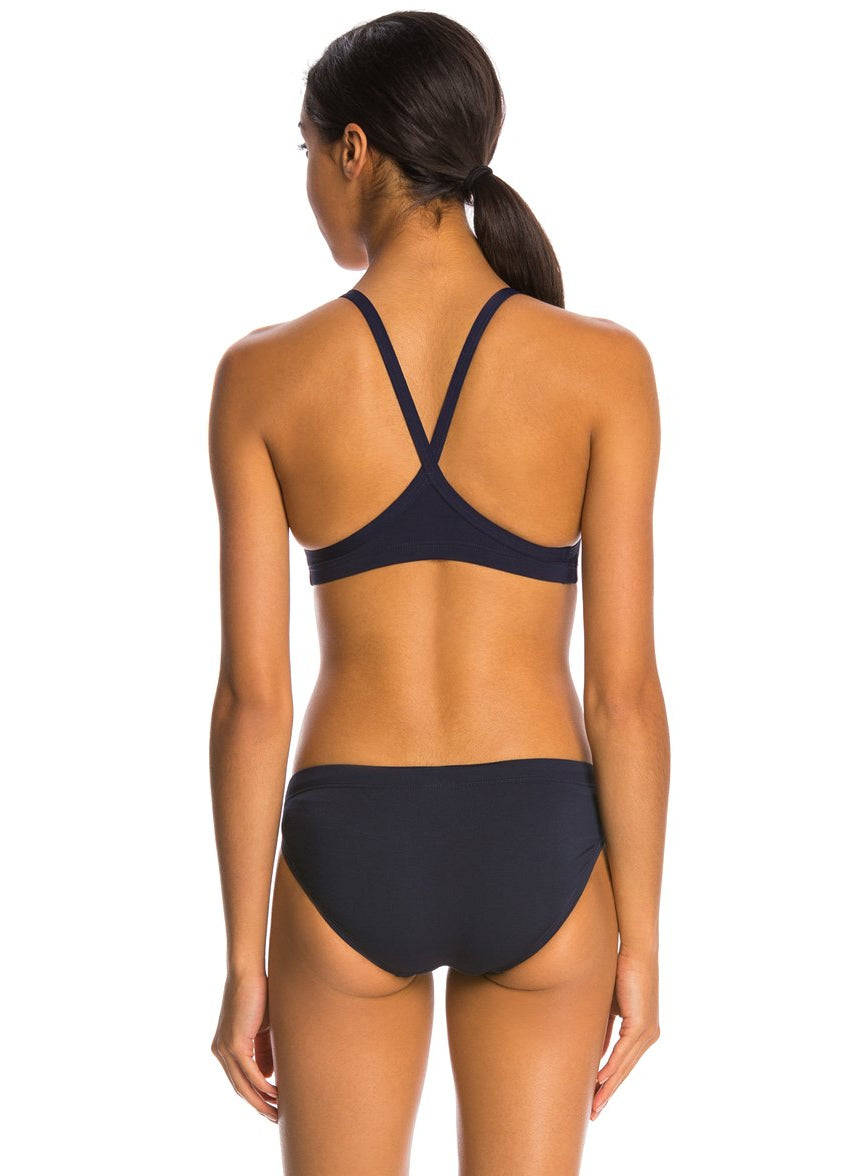 Photoshoot Boden Bathing Suits Milos Smocked Swimsuit-Navy Boden USA