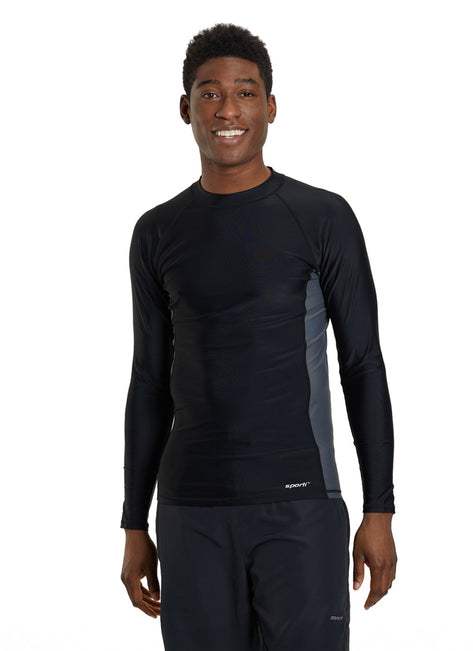 Sporti Men's L/S UPF 50+ Sport Fit Rash Guard