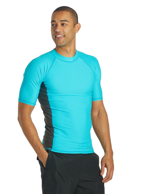 Sporti Men's Short Sleeve UPF 50+ Sport Fit Rash Guard