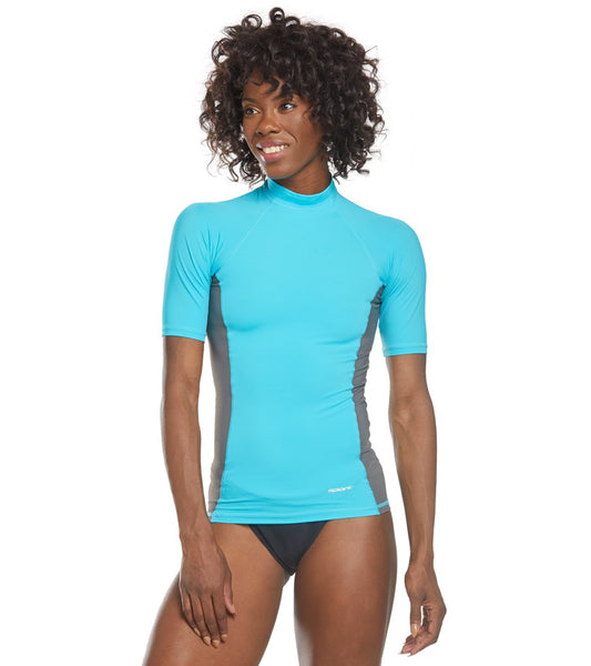 Girls Short Sleeve Rash Guard MISS POPULAR Girls' 2-Pack UPF 50+