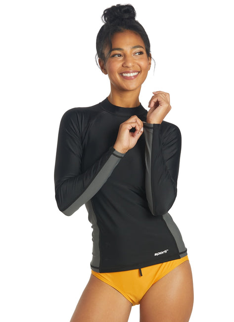 Sporti Women's L/S UPF 50+ Sport Fit Rash Guard