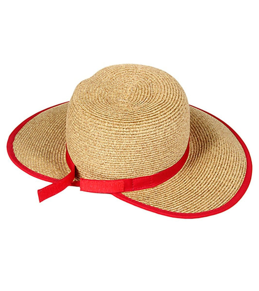 Sun N Sand French Laundry Ribbon Trim Straw Hat at  display picture 3