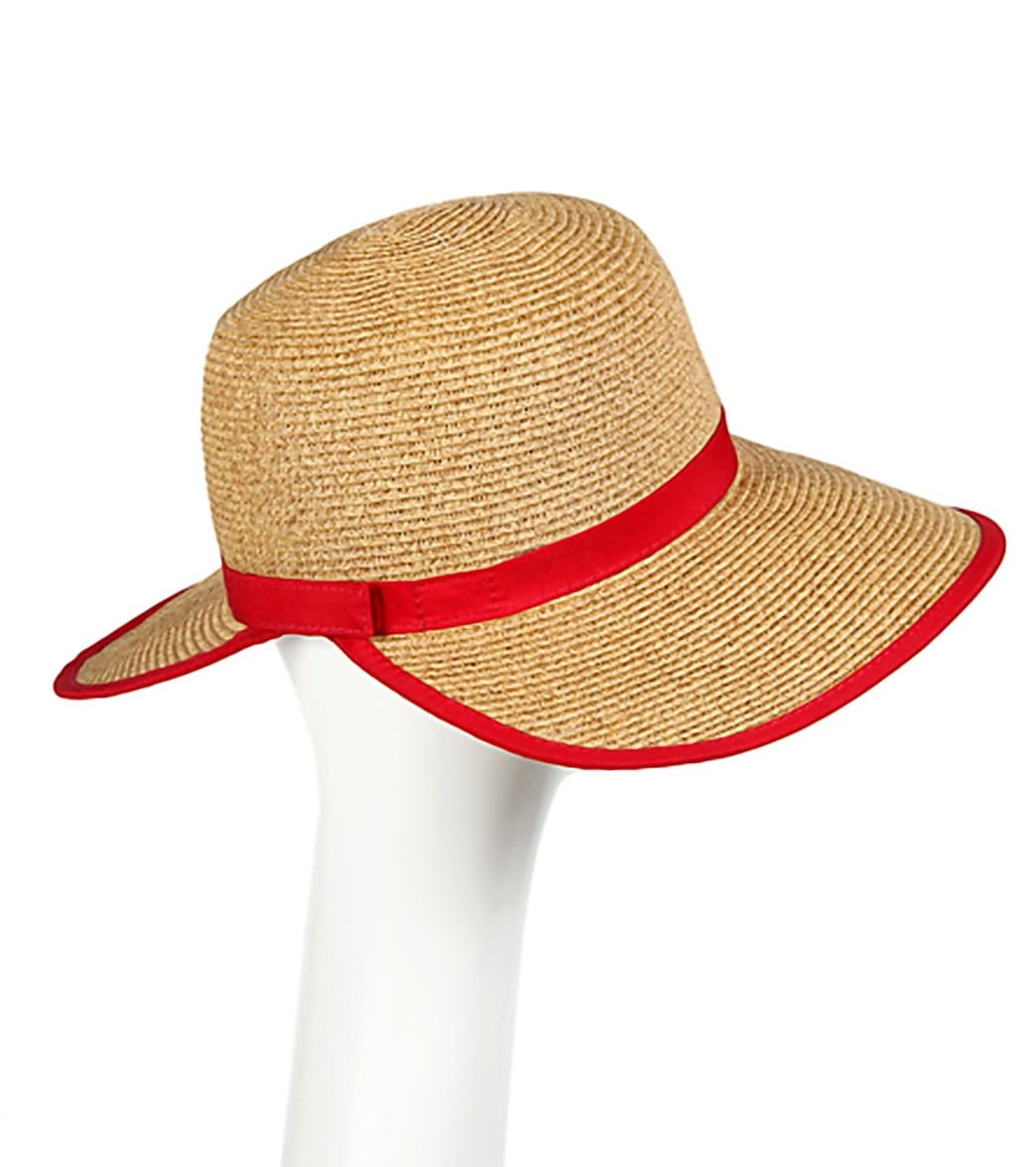 Sun N Sand French Laundry Ribbon Trim Straw Hat at  display picture 2