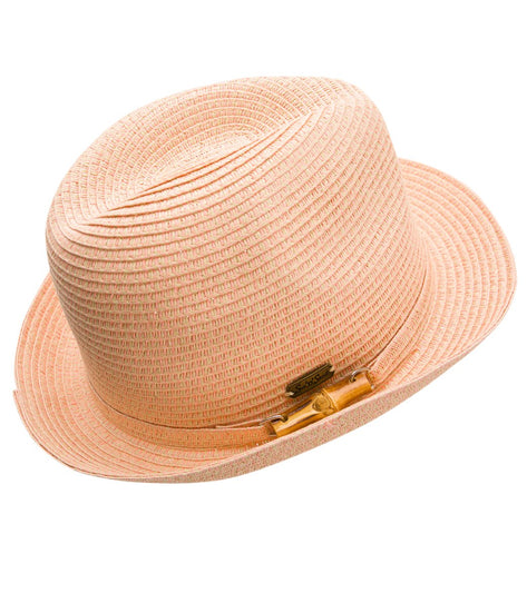 Sun N Sand Dorset Bamboo Trim Straw Fedora