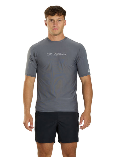 O'Neill UV Sun Protection Men's Skins RG8 Short Sleeve Rashguard – Langarm-Shirt Mit UPF 30+, Slim Fit, Aus Recycelten Materialien