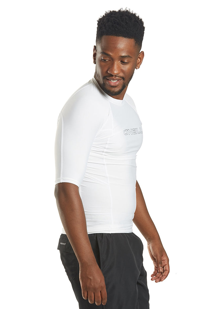 ONEILL Basic Skins Rash Vest Heren – UPF 50+, 4-way Stretch, Platte Naden – Ideaal Voor Surfen En Watersport, Zwart