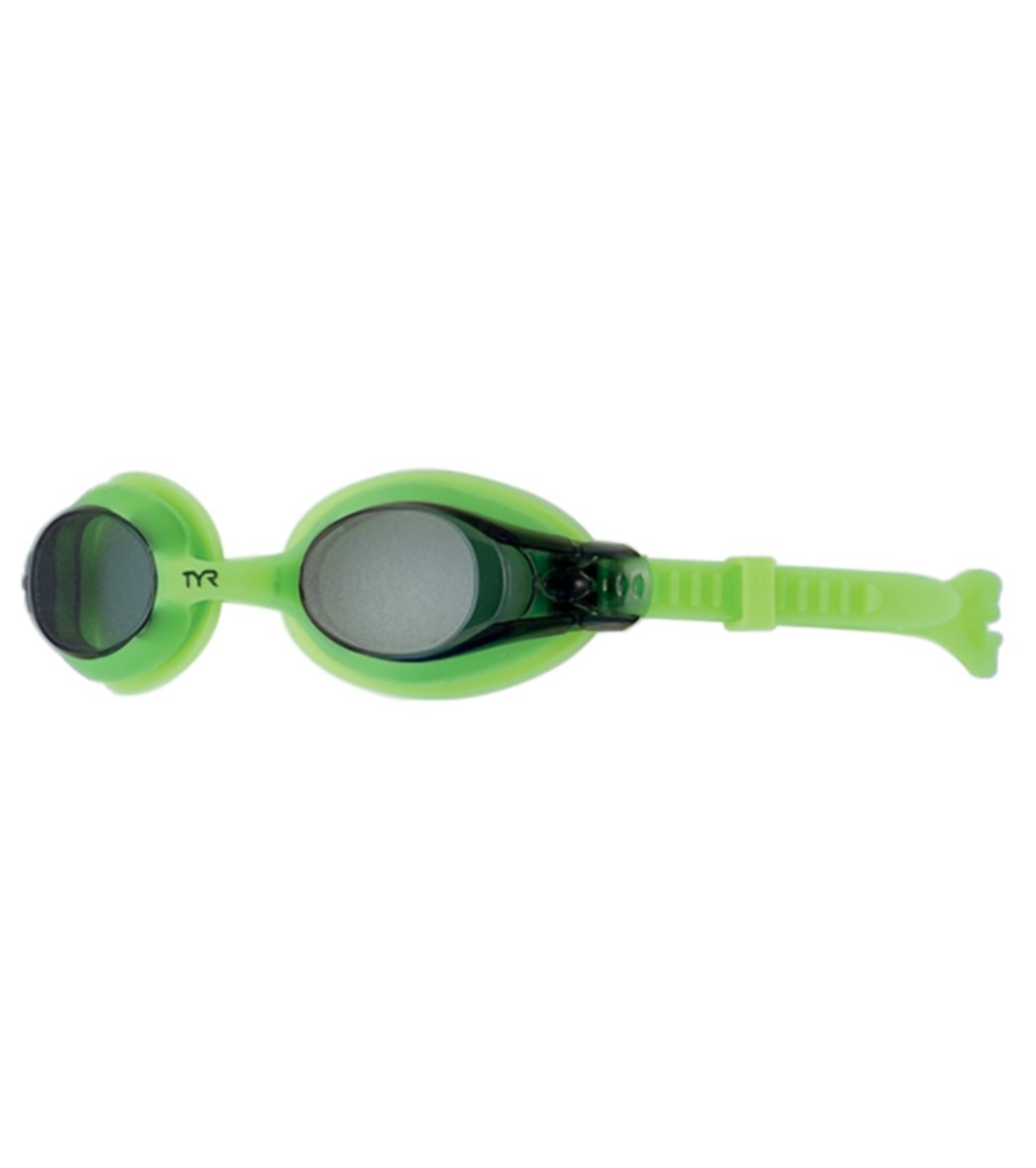 TYR Swimple GOGGLE-SMOKE/GREEN