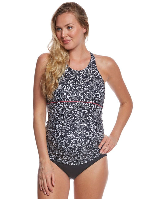 EQ Swimwear Tahitian Black Maternity Tankini Top