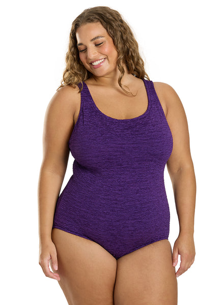 Women's Krinkle By Penbrooke Plus Size Chlorine Resistant One