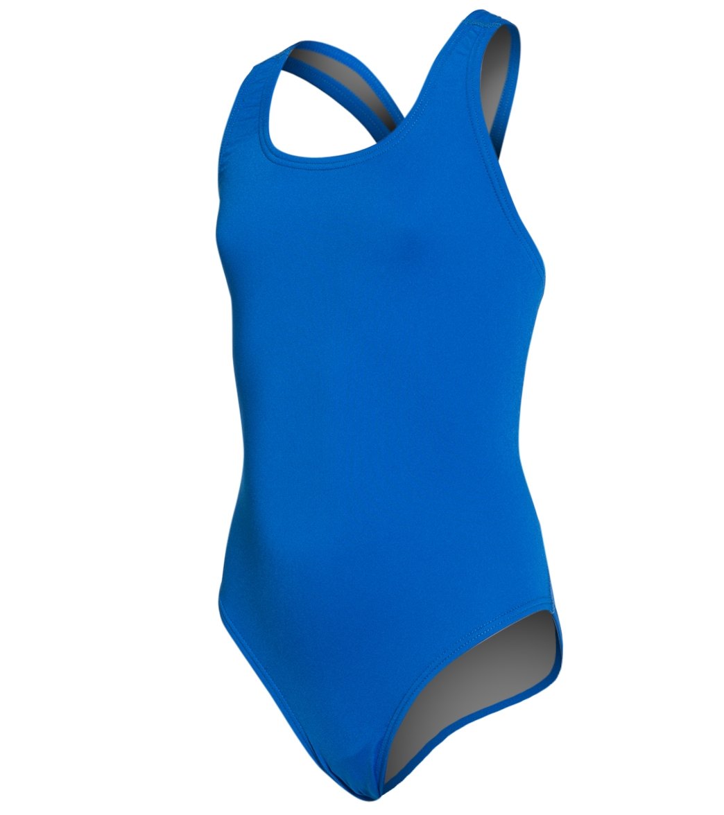 Speedo Solid Endurance Super Proback Youth Swimsuit at SwimOutlet.com