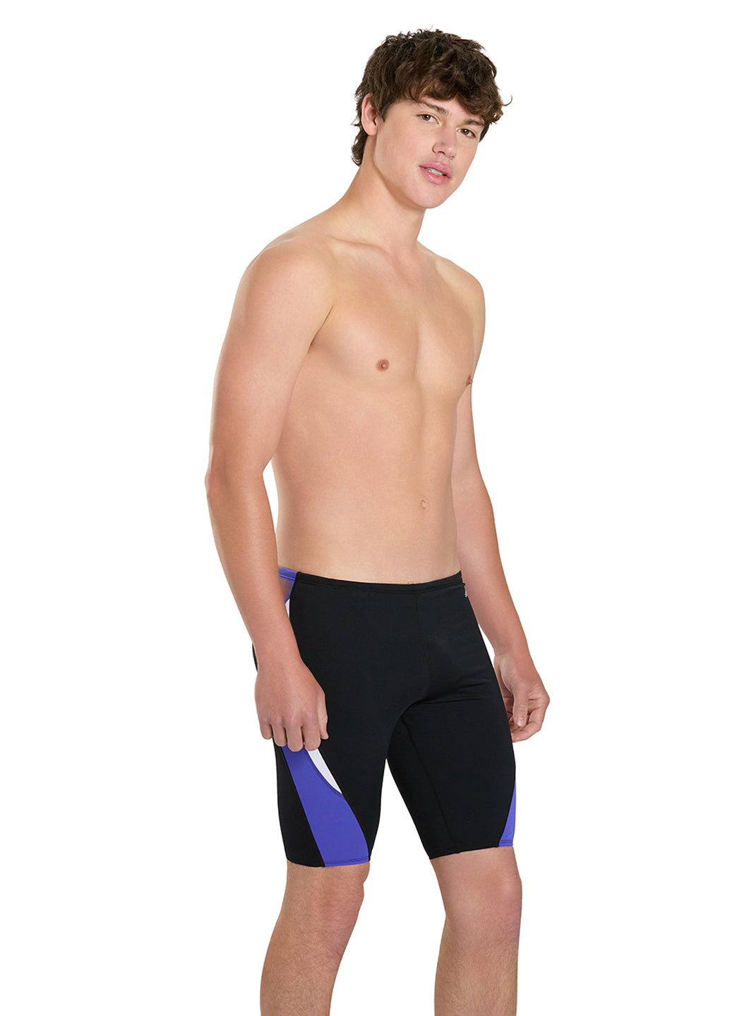 Dolfin Men's Chloroban Color Block Jammer Swimsuit at SwimOutlet.com