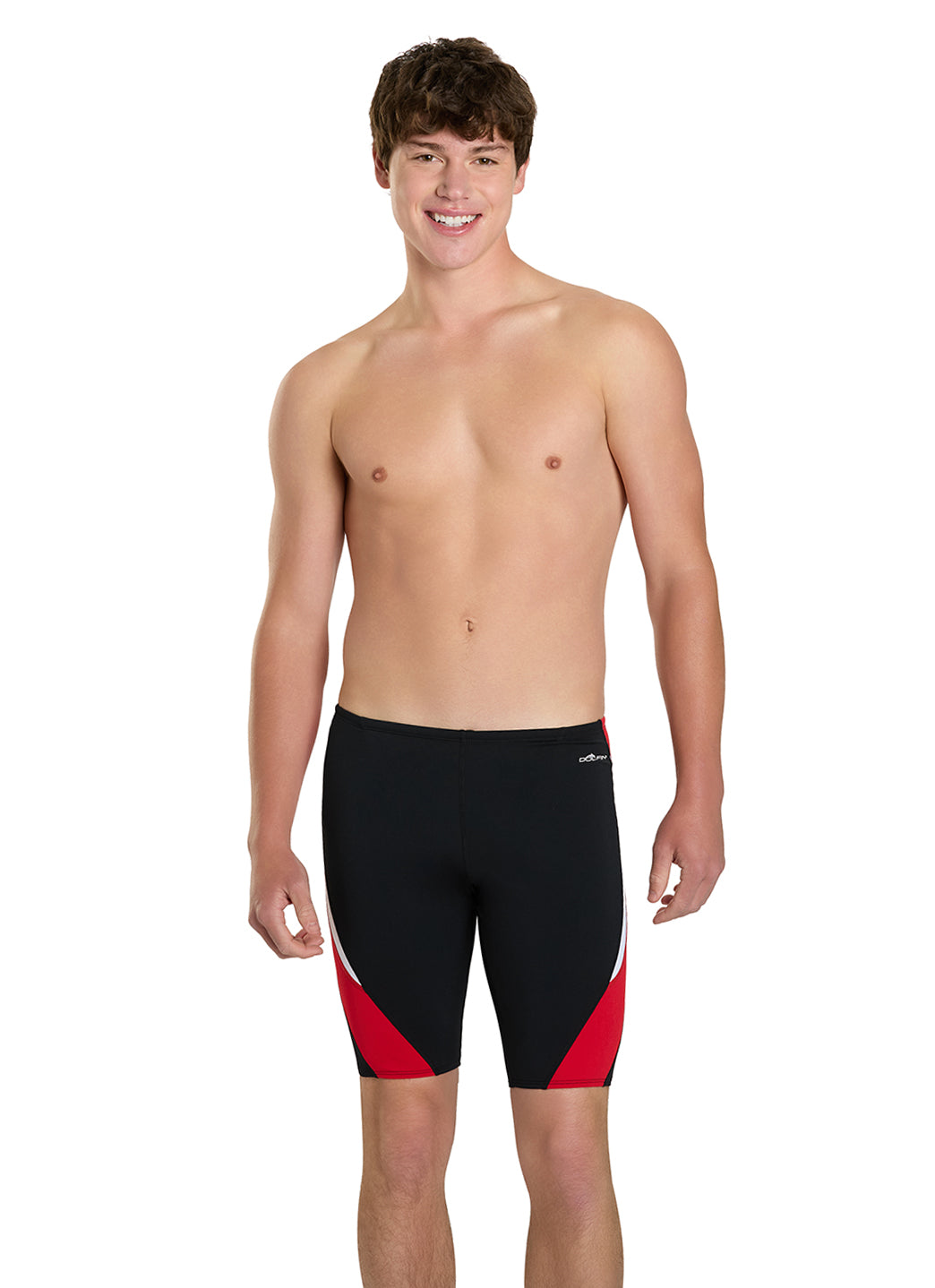 Dolfin Men's Chloroban Color Block Jammer Swimsuit at SwimOutlet.com Dolfin Men's Chloroban Color Block Jammer Swimsuit at SwimOutlet.com