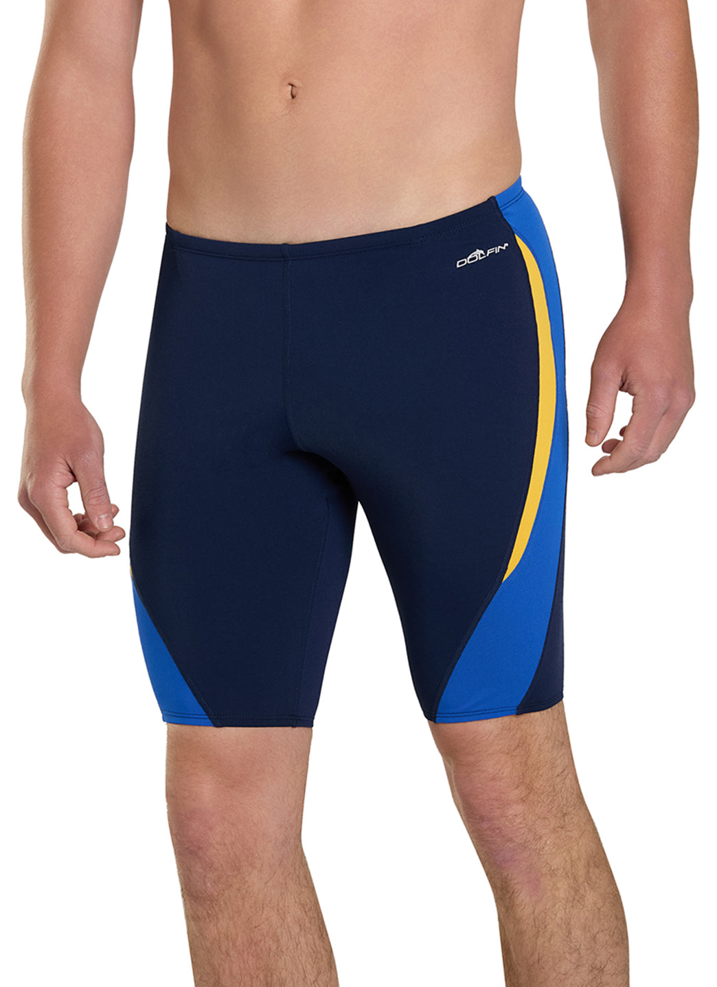 Dolfin Men's Chloroban Color Block Jammer Swimsuit at SwimOutlet.com