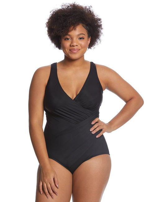 Miraclesuit Plus Size Solids Oceanus One Piece Swimsuit