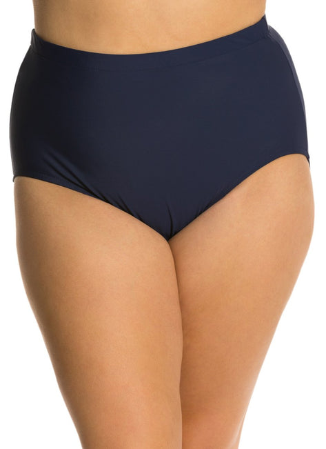 Shapesolver by Penbrooke Plus Size Solid Basic Bottom