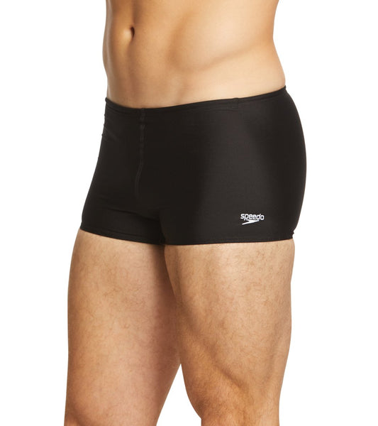 Speedo Men's Solid Endurance+ Square Leg Swimsuit at SwimOutlet.com