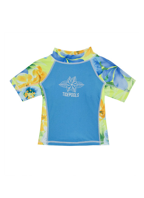 Tidepools Girls' Hanalei Sunrise S/S Rashguard (Toddler, Little Kid, Big Kid)