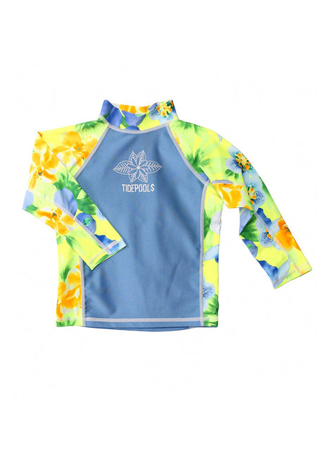 Tidepools Girls' Hanalei Sunrise L/S Rashguard (Toddler, Little Kid, Big Kid)