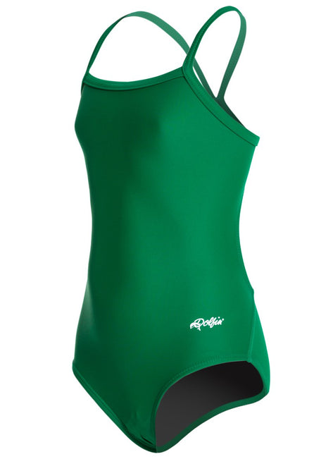 Dolfin Xtra Life Lycra Solid Youth V-2 Back One Piece Swimsuit
