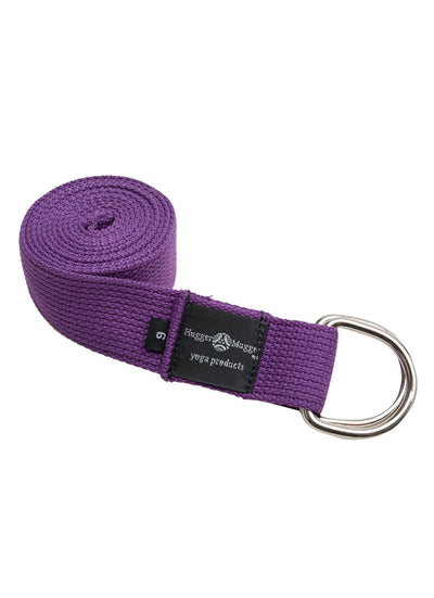 Hugger Mugger D-Ring Cotton Yoga Strap 6'