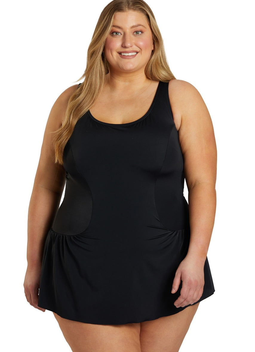 Sporti Plus Size Swim Dress at SwimOutlet.com Sporti Plus Size Swim Dress at SwimOutlet.com