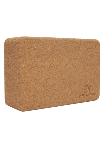 Everyday Yoga Cork Yoga Block 3 Inch
