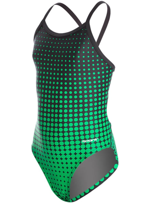 Sporti Molecule Thin Strap One Piece Swimsuit Youth (22-28)