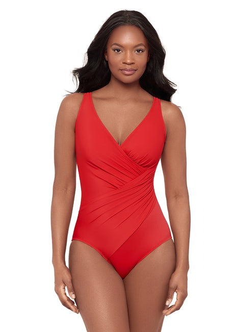 Miraclesuit Must Haves Oceanus Surplice One Piece Swimsuit