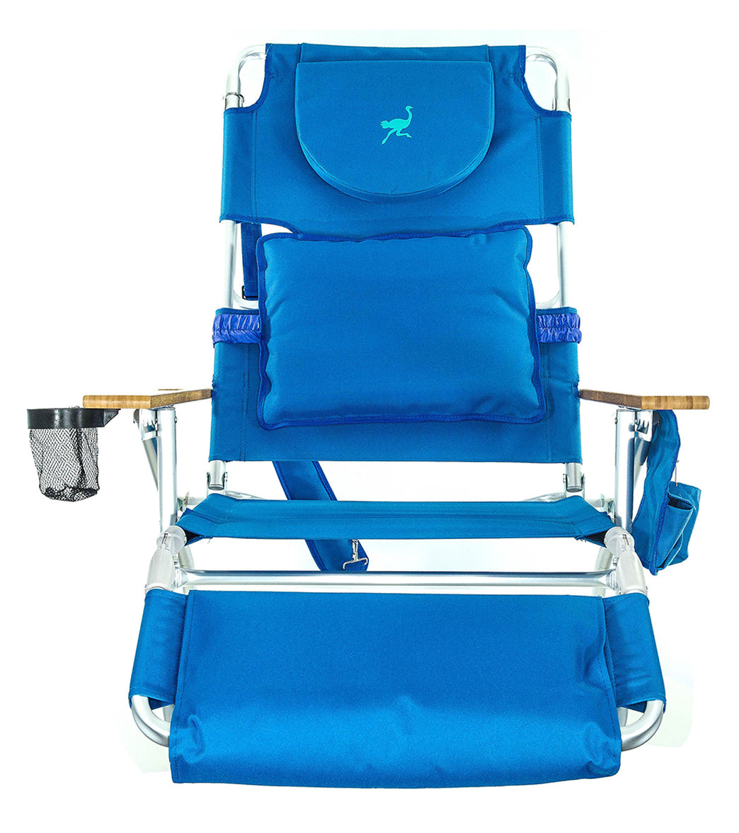 Ostrich Deluxe 3 N 1 Beach Chair - Light Blue