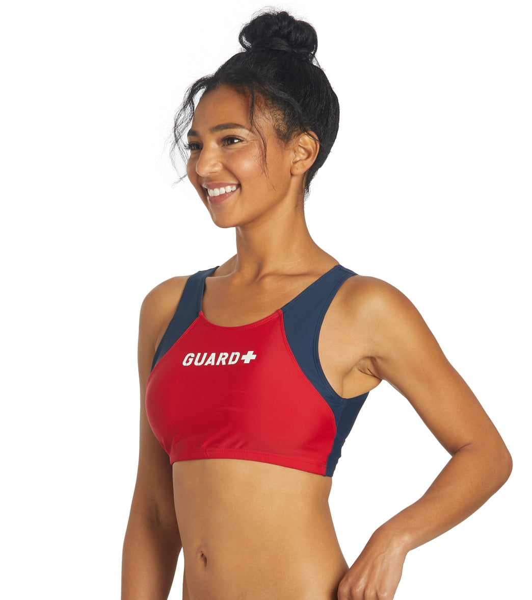 Sporti Guard Active High Neck Crop Bikini Top at