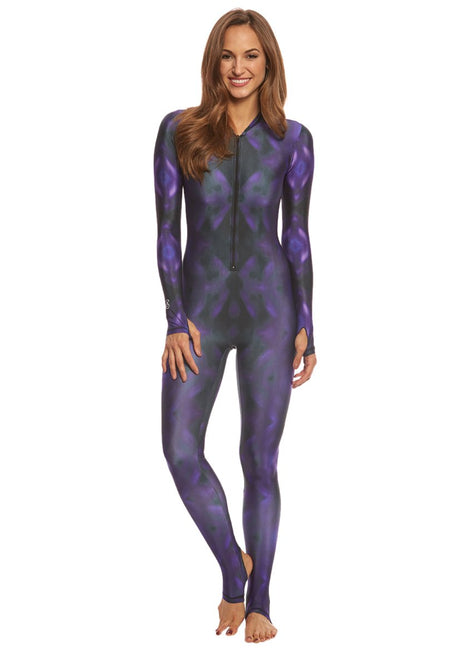 SlipIns Plum Gorgeous Zippered Unitard