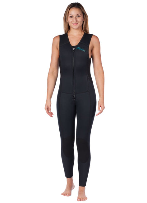 Level Six Women's Farmer Jane Front Zip Long Jane Neoprene Wetsuit