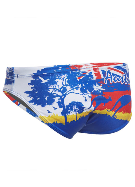 Turbo Men's Austrailia Landscape Water Polo Brief
