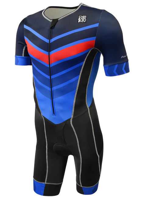 DeSoto Men's Short Sleeve Forza Tri Suit