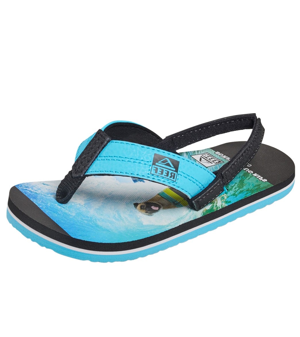 Reef Boy's Grom Photos Sandal (Toddler, Little Kid) at SwimOutlet