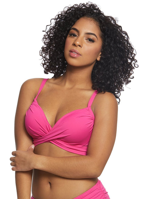 Coco Reef Classic Solid Enrapture Bikini Top (C-DD Cup)