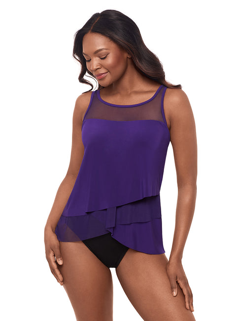 Miraclesuit Illusionists Mirage Underwire Tankini Top (DD Cup)