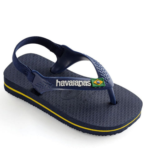 Havaianas Brazil Logo Flip Flop (Toddler)
