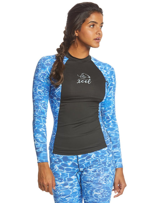 Xcel Women's Ocean Ramsey UV 6oz. Long Sleeve Rashguard