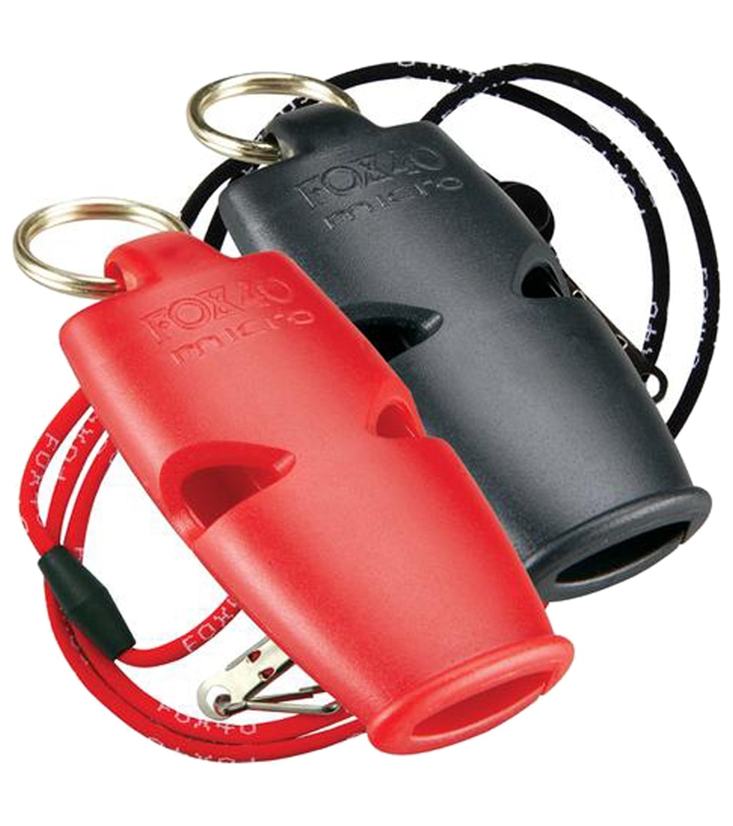 Fox 40 Micro Lifegurd Whistles w/ Lanyards (2 Pack) at SwimOutlet.com