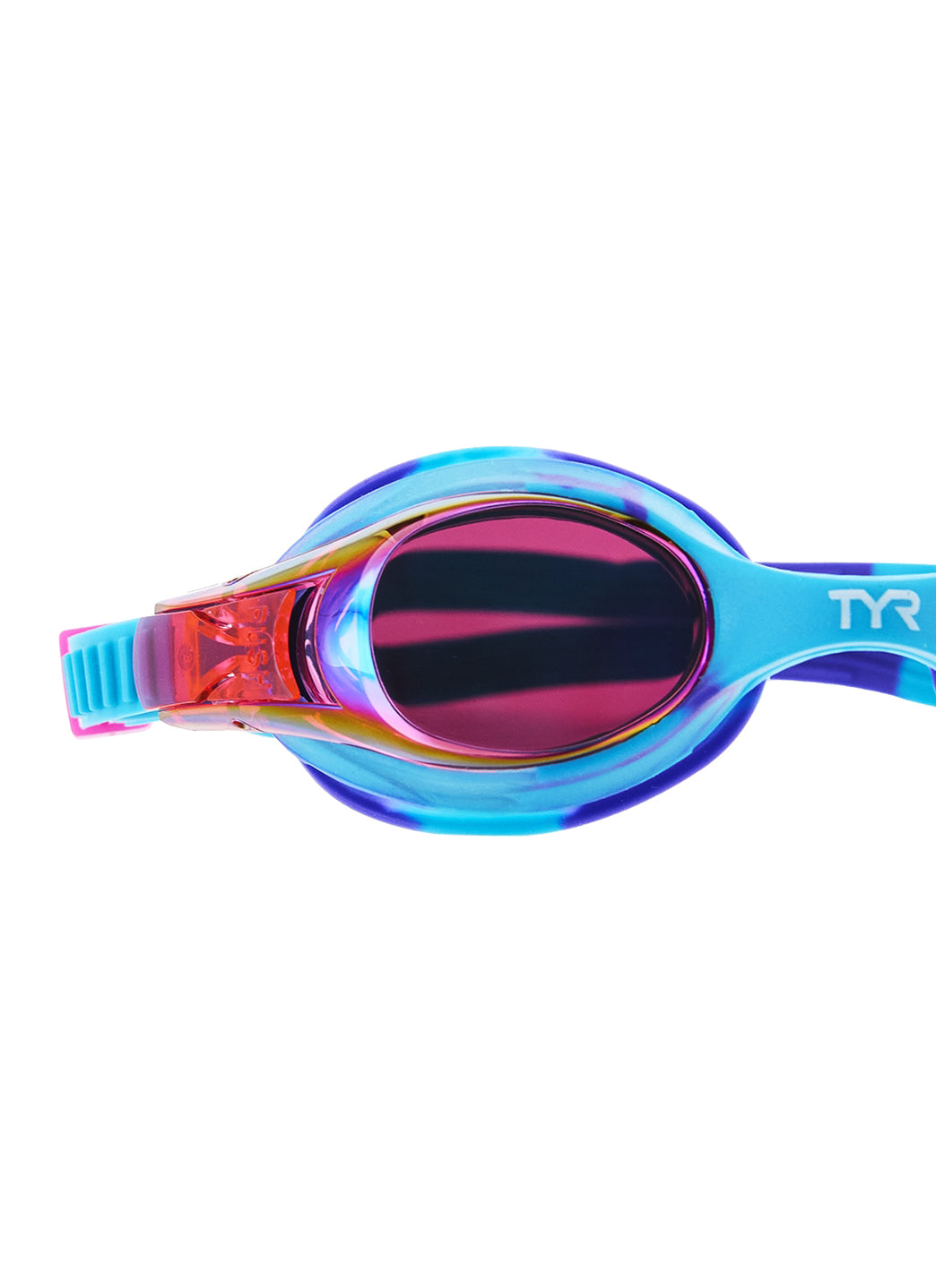 TYR Swimple Tie Dye Kids' Mirrored Goggles Purple/Pink