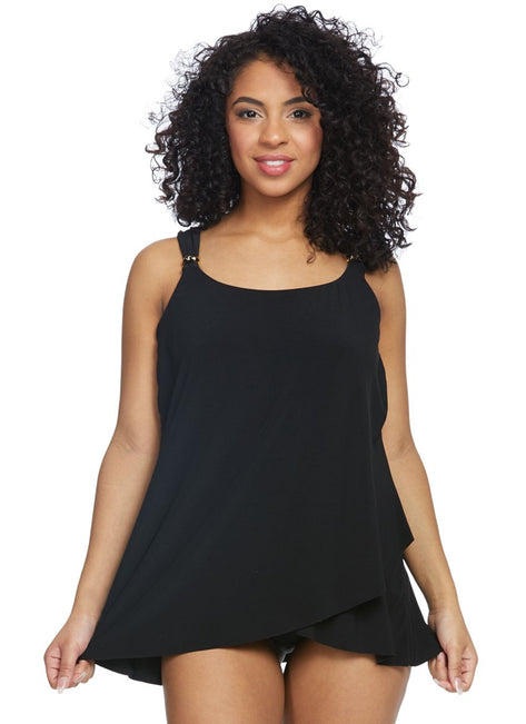 Miraclesuit Razzle Dazzle Dazzle Underwire Tankini Top (DD Cup) at ...