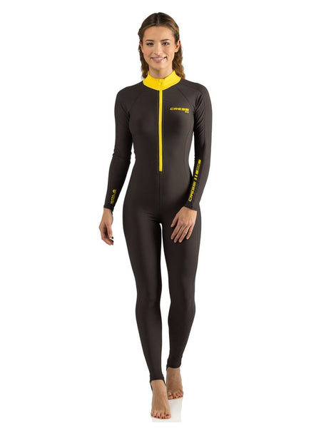 Rash Guard CRESSI Femme – Manches Courtes, Néoprène, UPF 50+, Protection UV Et Vent