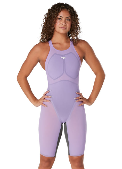 Speedo Women's Fastskin LZR Pure Valor Closed Back Kneeskin Tech Suit Swimsuit