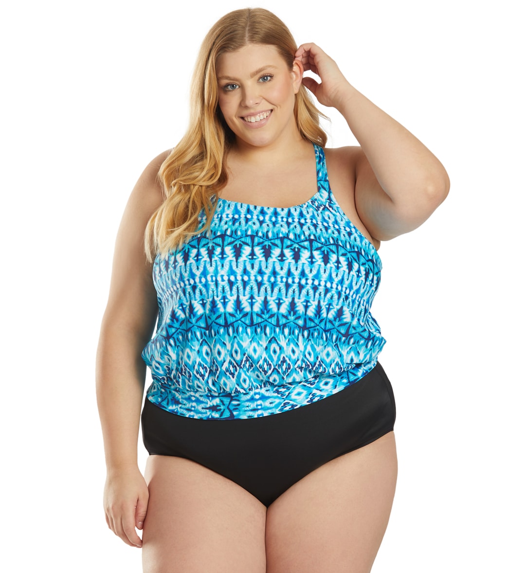 One Piece Swimsuit Cheap Plus Size Tankini Sets Plus Size