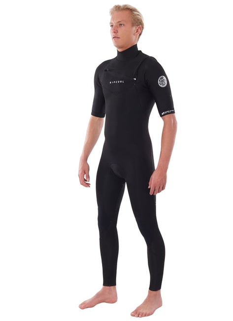 Rip Curl Men's 2mm Dawn Patrol Chest Zip Short Sleeve Fullsuit Wetsuit
