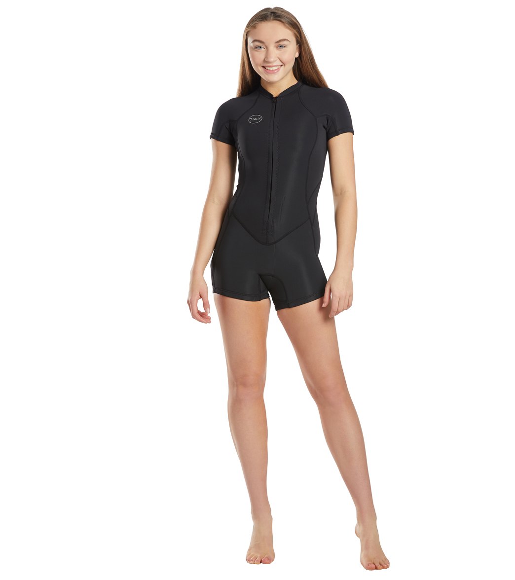 O'Neill Women's Bahia 2/1mm Front Zip Short Sleeve Springsuit at
