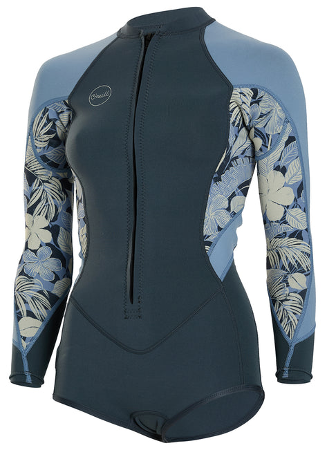 O'Neill Women's Bahia 2/1mm Full Zip Long Sleeve Surf Suit