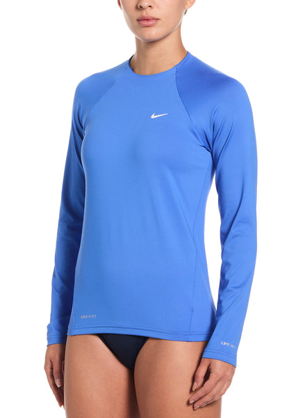 nike women's hydro uv long sleeve rashguard